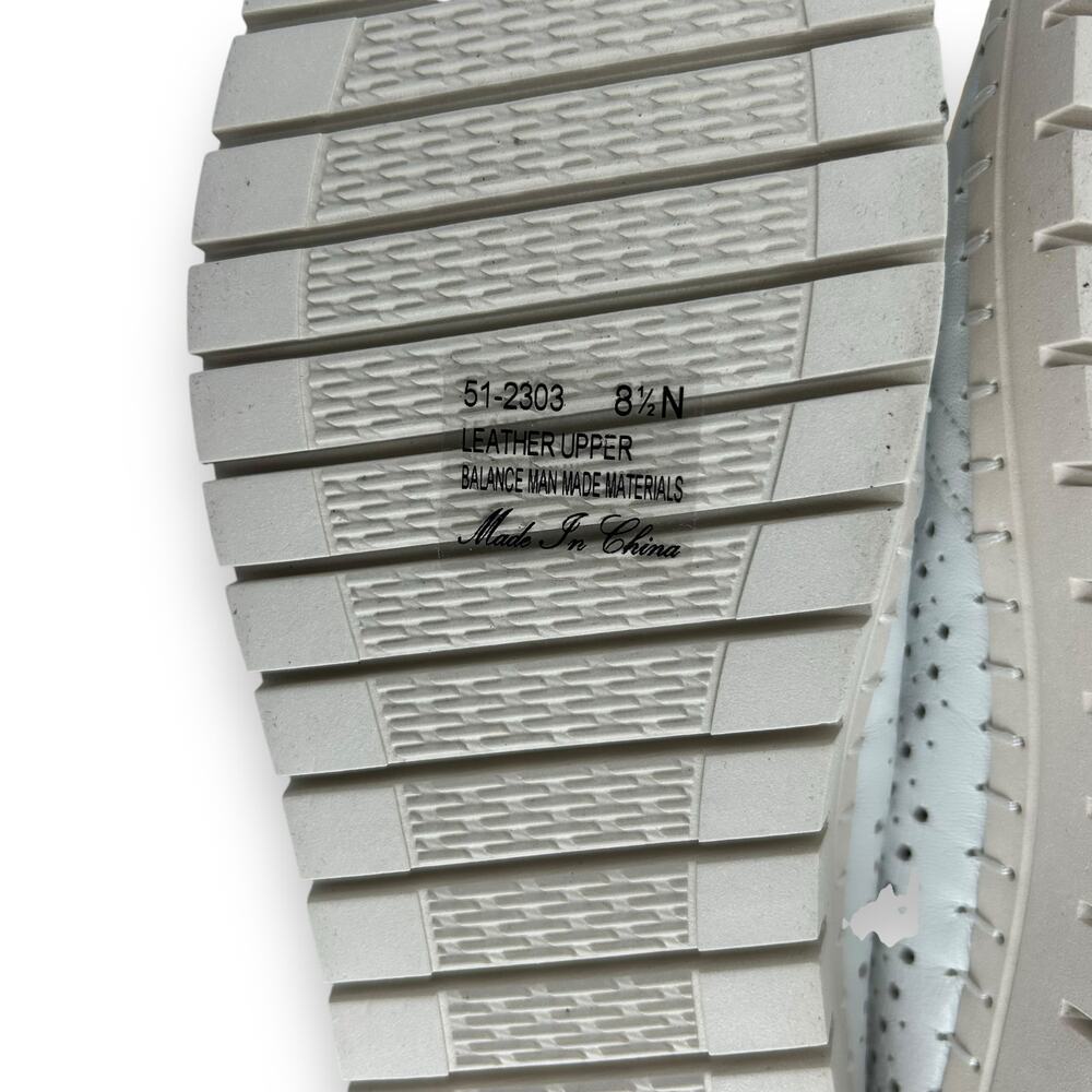 Bella Vita White Perforated Slip-On Loafers - Picture 12 of 13